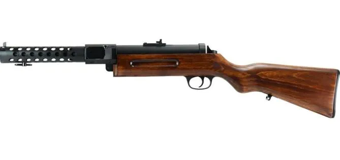 Snow Wolf MP18 Submaschine Gun Real Wood AEG 0,5 Joule